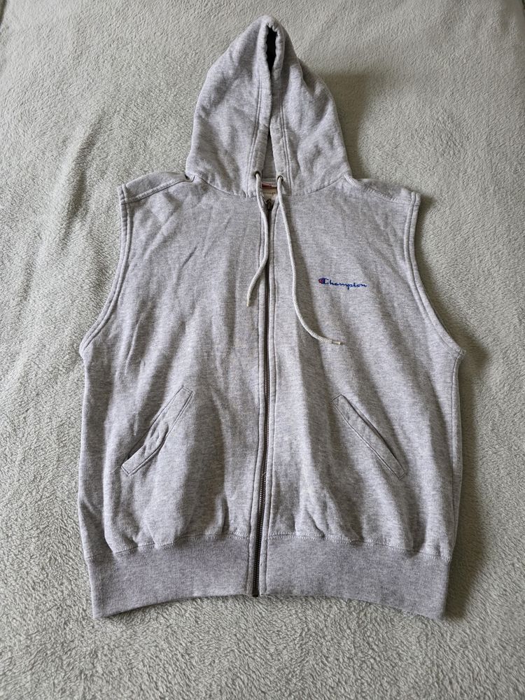 Champion Sleeveless Zip-Up Hoodie