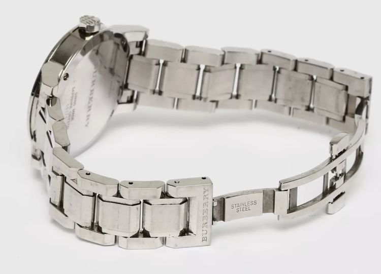 Burberry Ladies Pink Check Stamped Watch BU9124 image 2