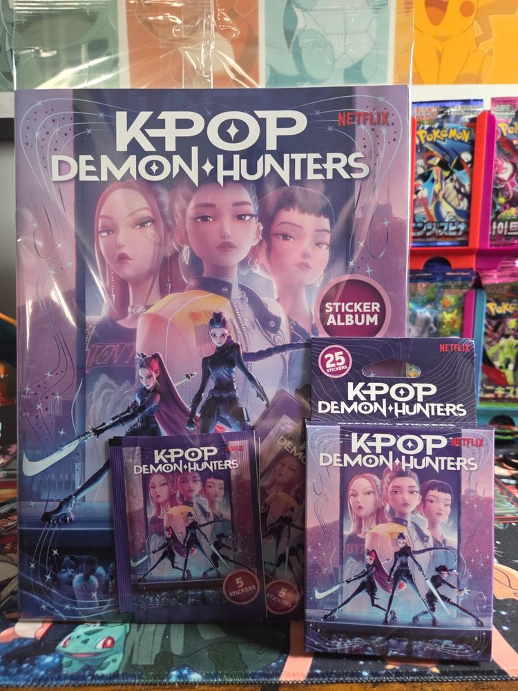 Kpop Demon Hunters Sticker Album And Card Packs