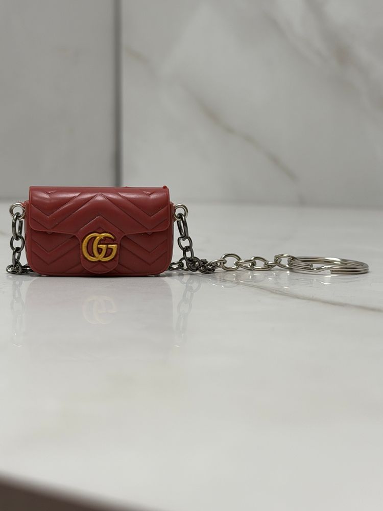 Custom made Gucci Red Mini Bag Keychain
