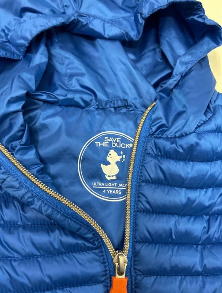Immagine di Save The Duck Blue Ultra Light Jacket With Hood  3