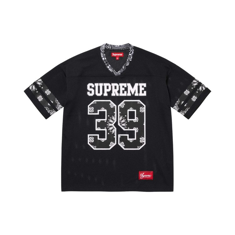 Supreme Bandana Football Jersey Black