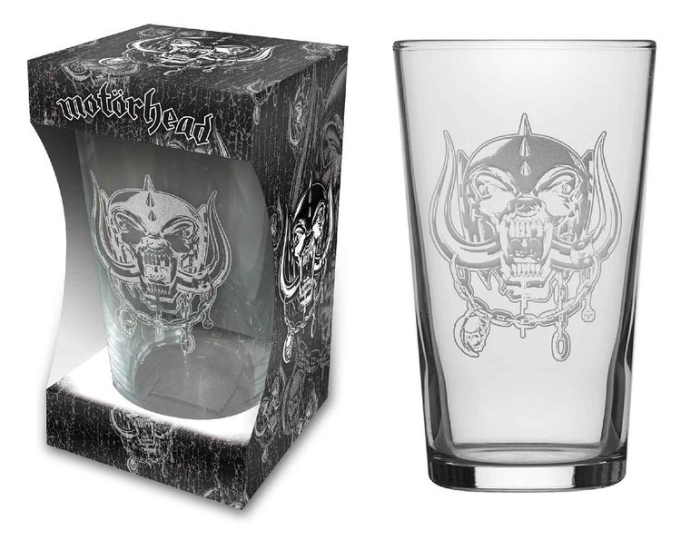 Motorhead Warpig Etched Beer Glass 2