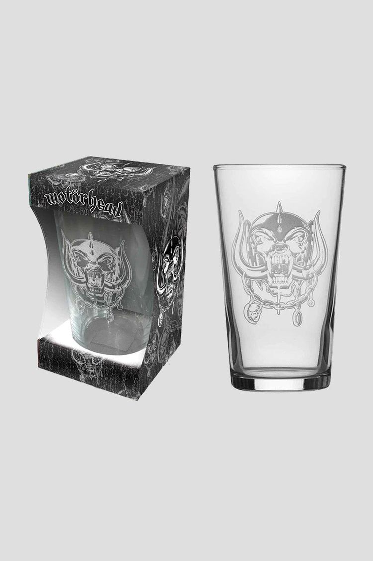 Motorhead Warpig Etched Beer Glass
