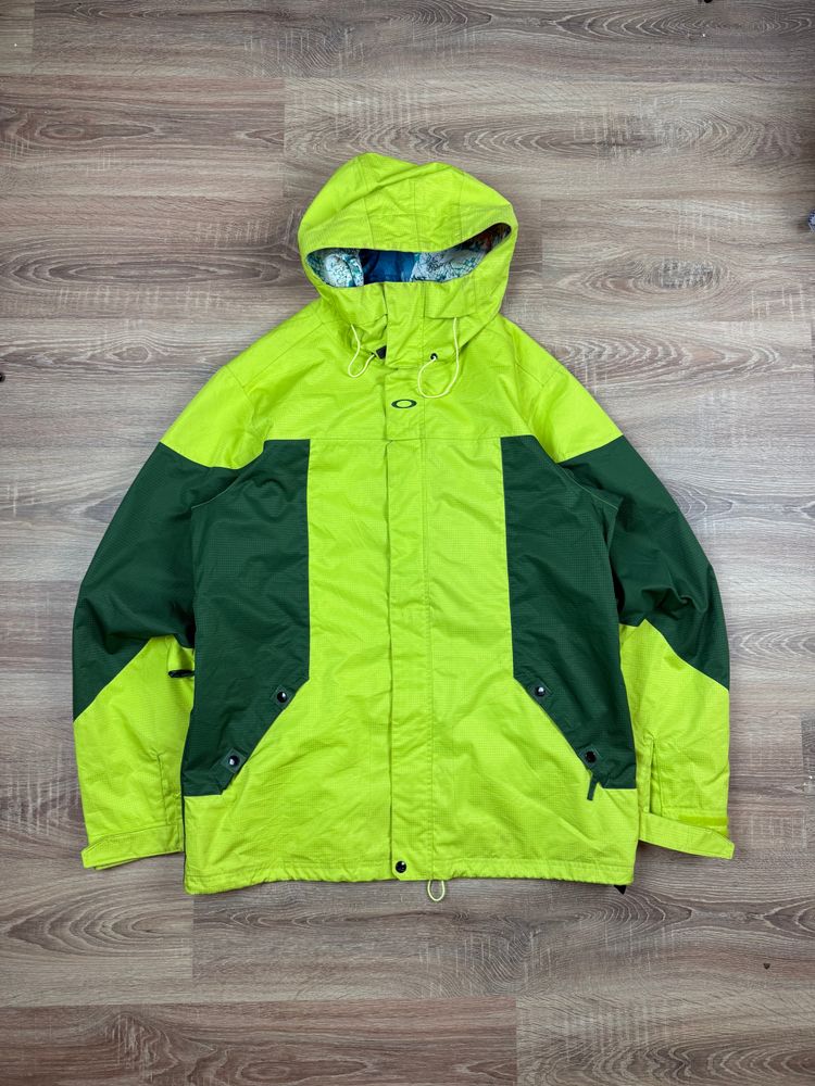 2010 Oakley Neon Green Magnet Technical Vent Ski Jacket (XL) image 1