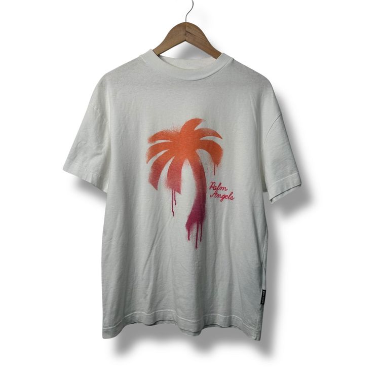 Palm Angels Graphic T-shirt, medium, white