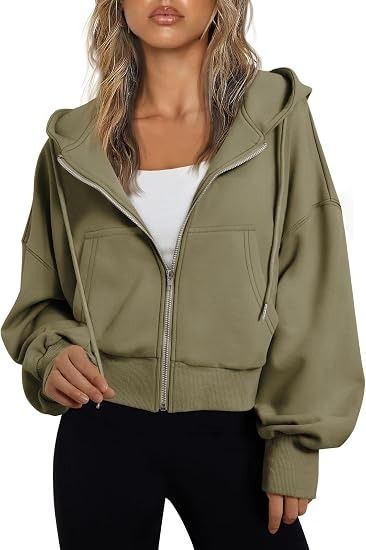 Olive Olive Green Zip-Up Hoodie product image