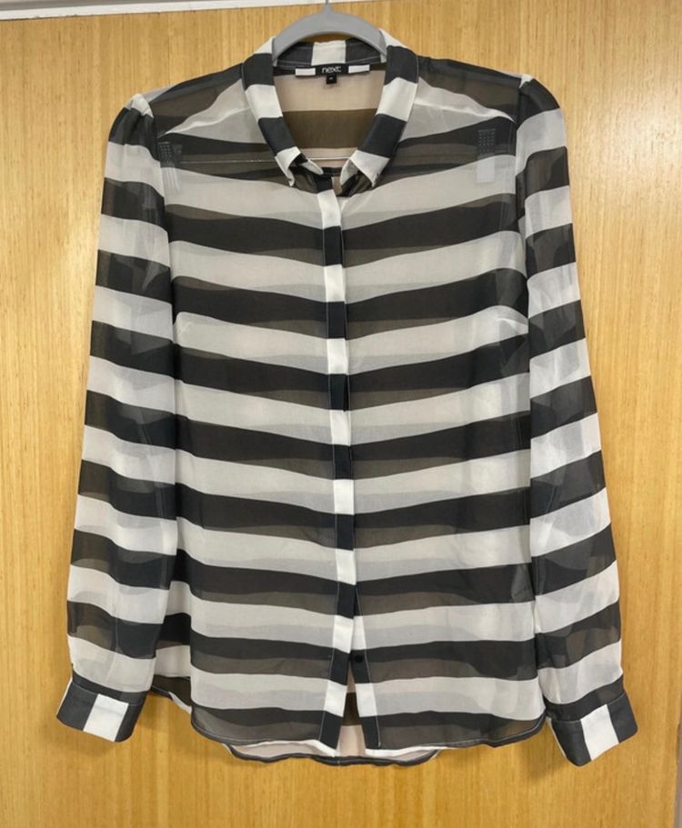 Next Striped Sheer Blouse obraz 1
