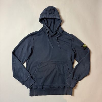 Stone Island Navy Blue Hoodie - Medium