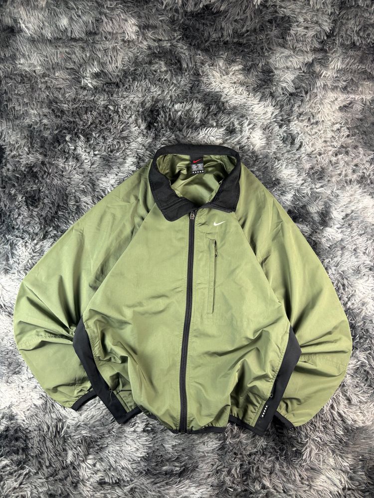Nike Alpha Project Giacca Tecnica Vintage 90s Y2K Ripstop Verde Oliva M image 1