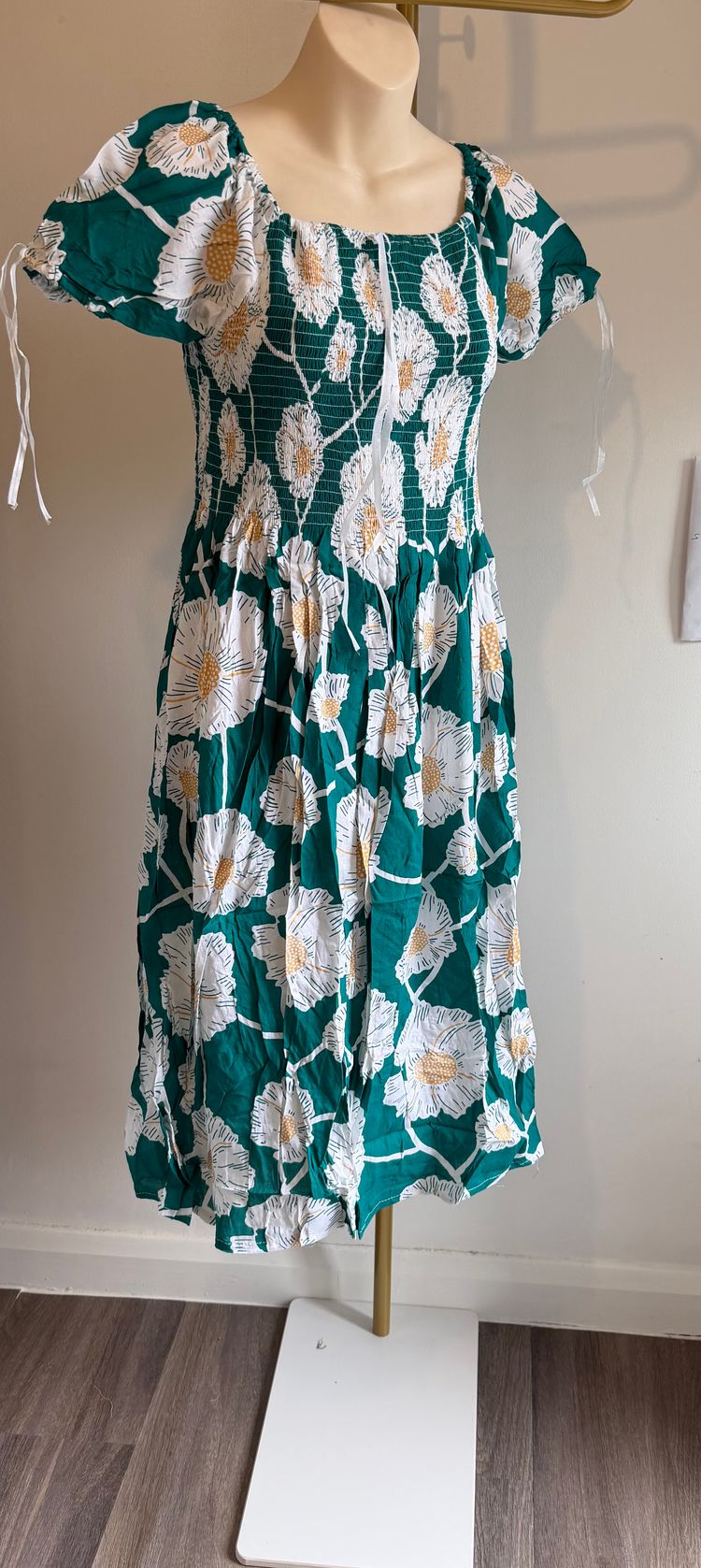 Green Floral Dress