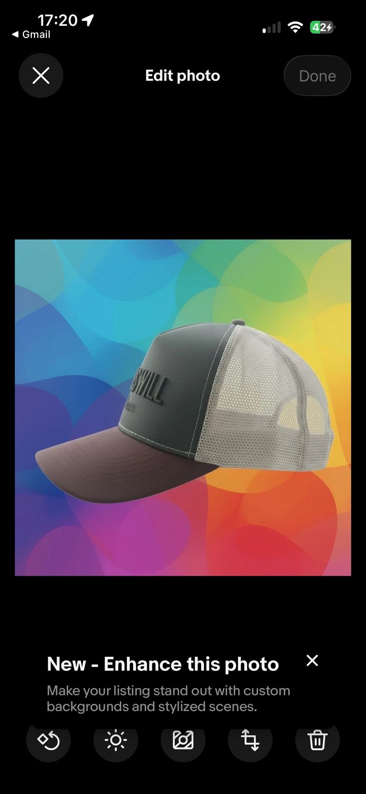 Other Grey And Brown Mesh Trucker Cap product image