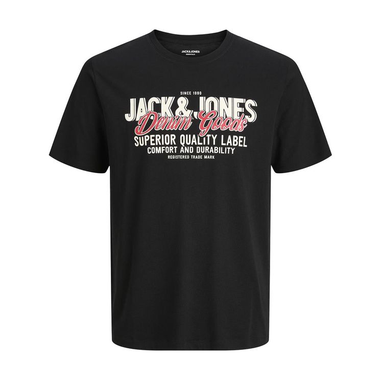 Jack & Jones Logo Printed T-Shirt For Men in 3 Colours, 3XL-5XL