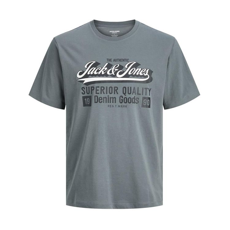 Jack & Jones Logo Printed T-Shirt For Men in 3 Colours, 3XL-5XL 15