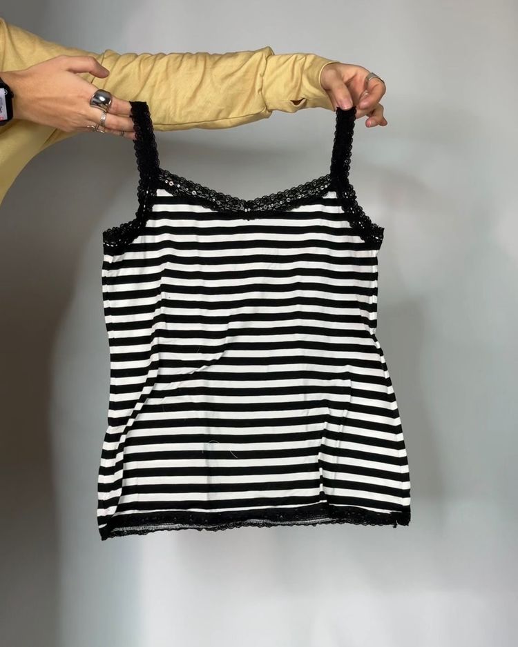 Other Black And White Striped Camisole Top product image