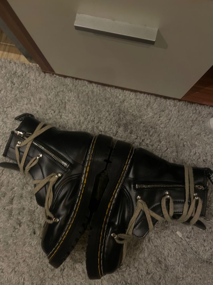 Other Black Leather Boots With Beige Laces product image