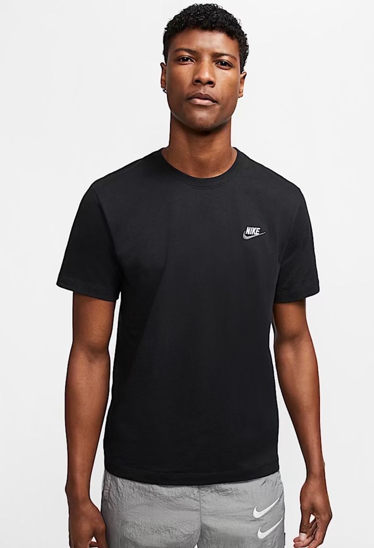 Nike Black T-Shirt - White Swoosh