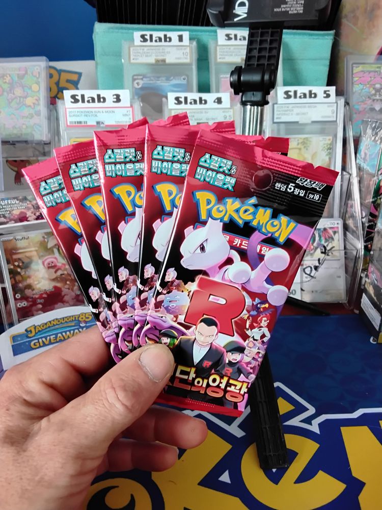 5 team rocket  packs Korean 