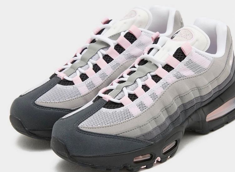 Nike Air Max 95 OG "Pink Foam" trainer in a black, anthracite, and white colorway uk size 10 