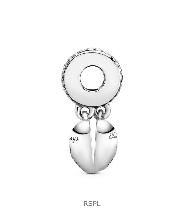 Pandora Mother And Daughter Hearts With Pink Enamel And Clear Cubic Zirconia P-792072EN40 For Women 4