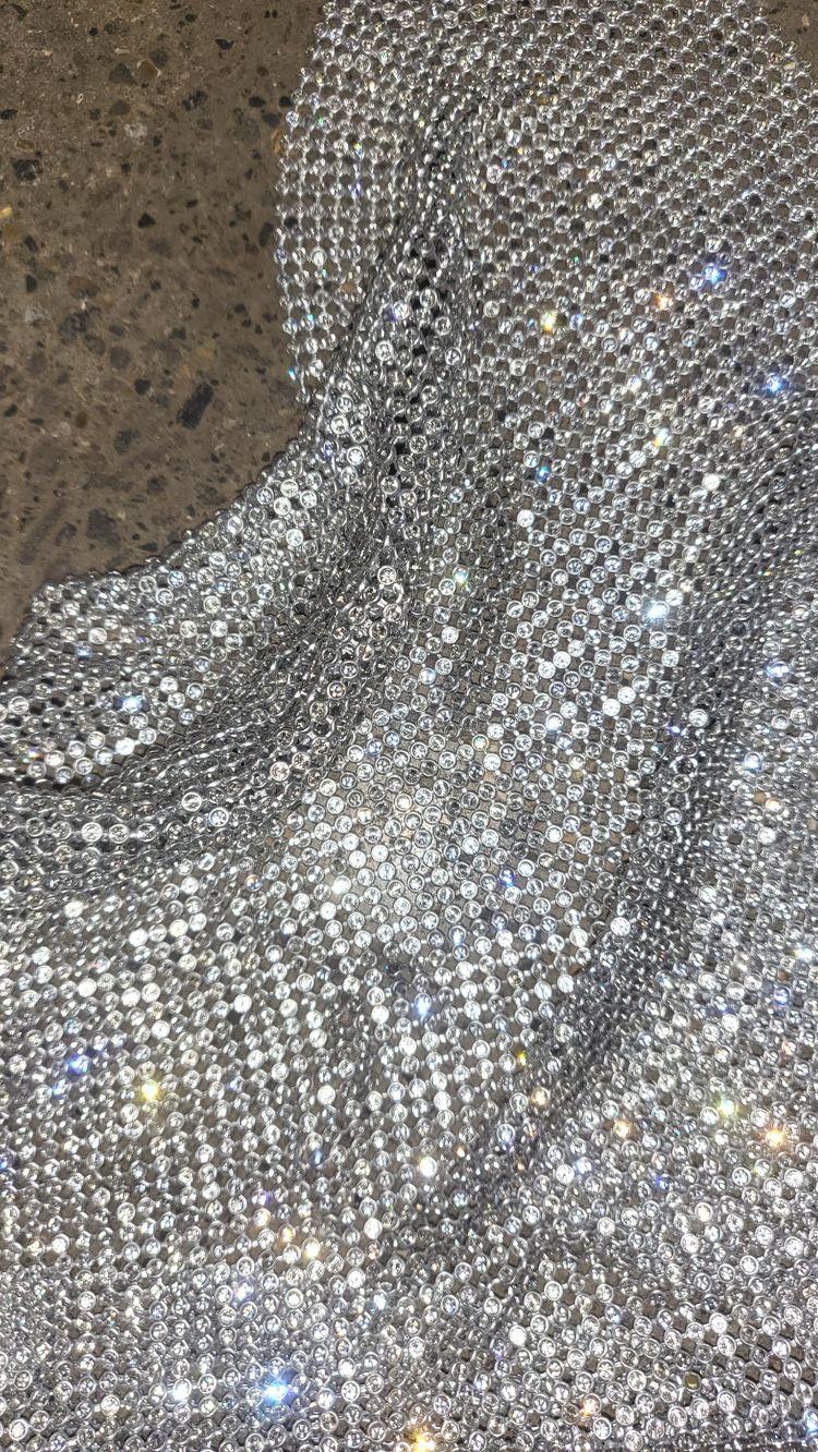 Silver Rhinestone Halter Top image 2