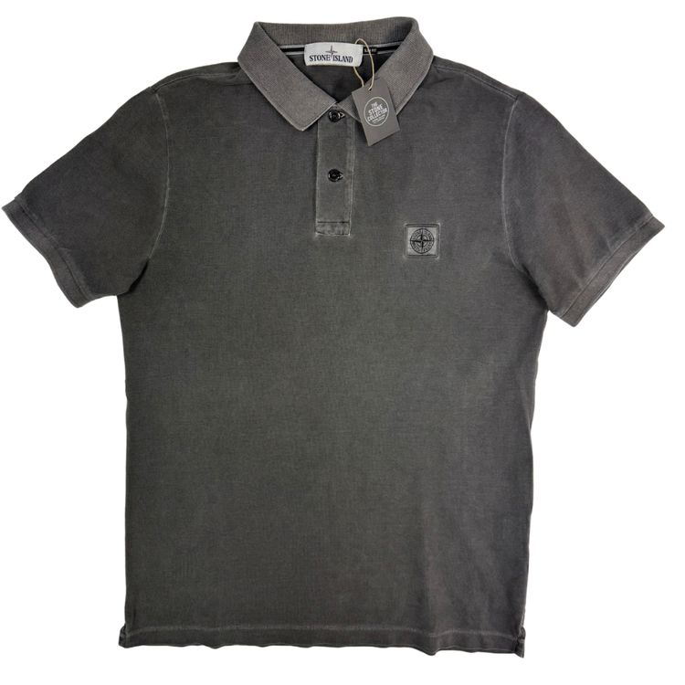 Polo Stone Island Gris oscuro manga corta - talla L imagen 1