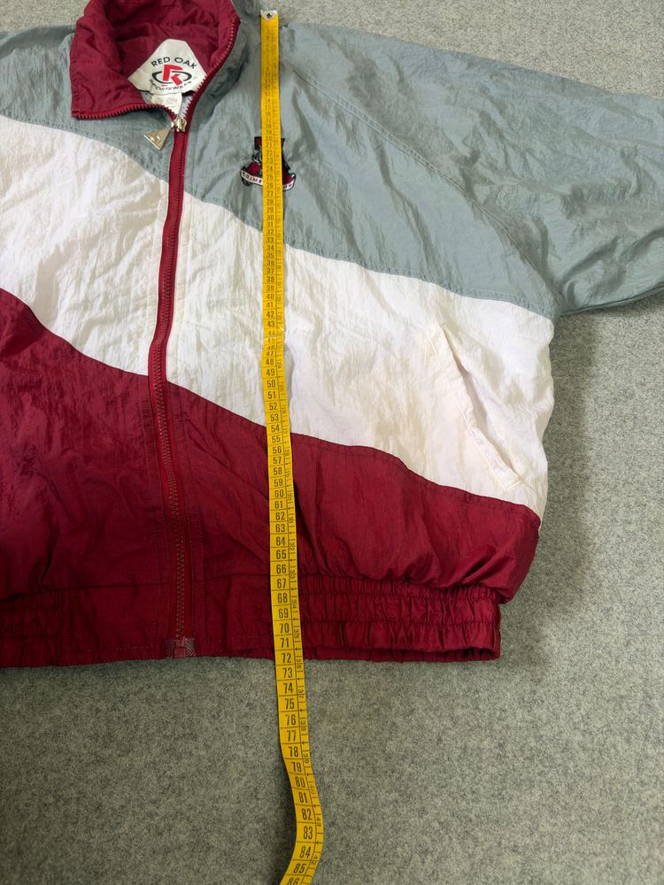 Red Oak Sportswear Color Block Windbreaker Jacket image 6