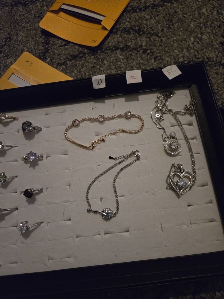 Set Silver Rings And Necklaces Jewelry Set product image