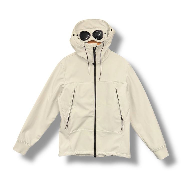 CP Company goggle Jacket, cream, large
