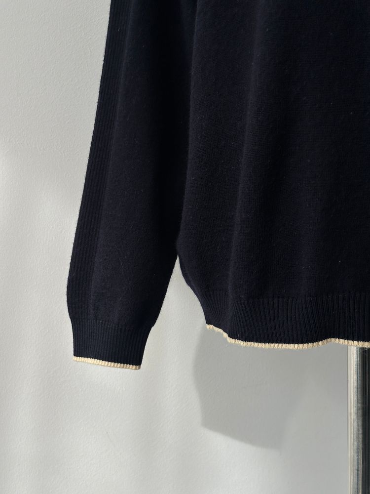 Burberry London 1990s Wool V Neck Knit Jumper - M imagen 6