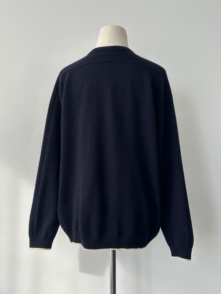 Burberry London 1990s Wool V Neck Knit Jumper - M imagen 3