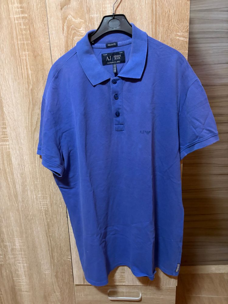Armani Jeans Blue Polo Shirt image 1
