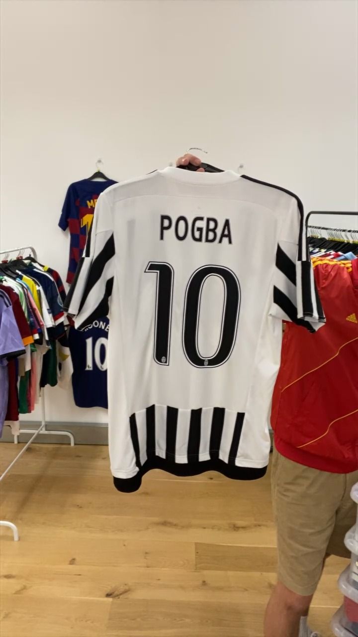 Adidas Originals 15 16 JUVENTUS HOME ADIDAS SHIRT POGBA 10 MEDIUM product image