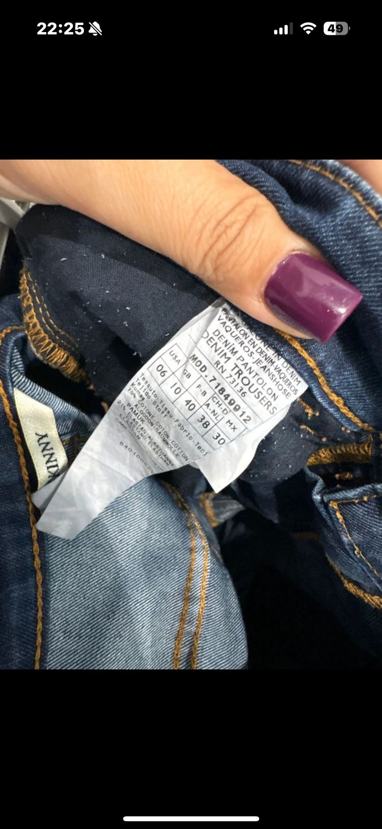 MAX&Co blue denim jeans imagen 4