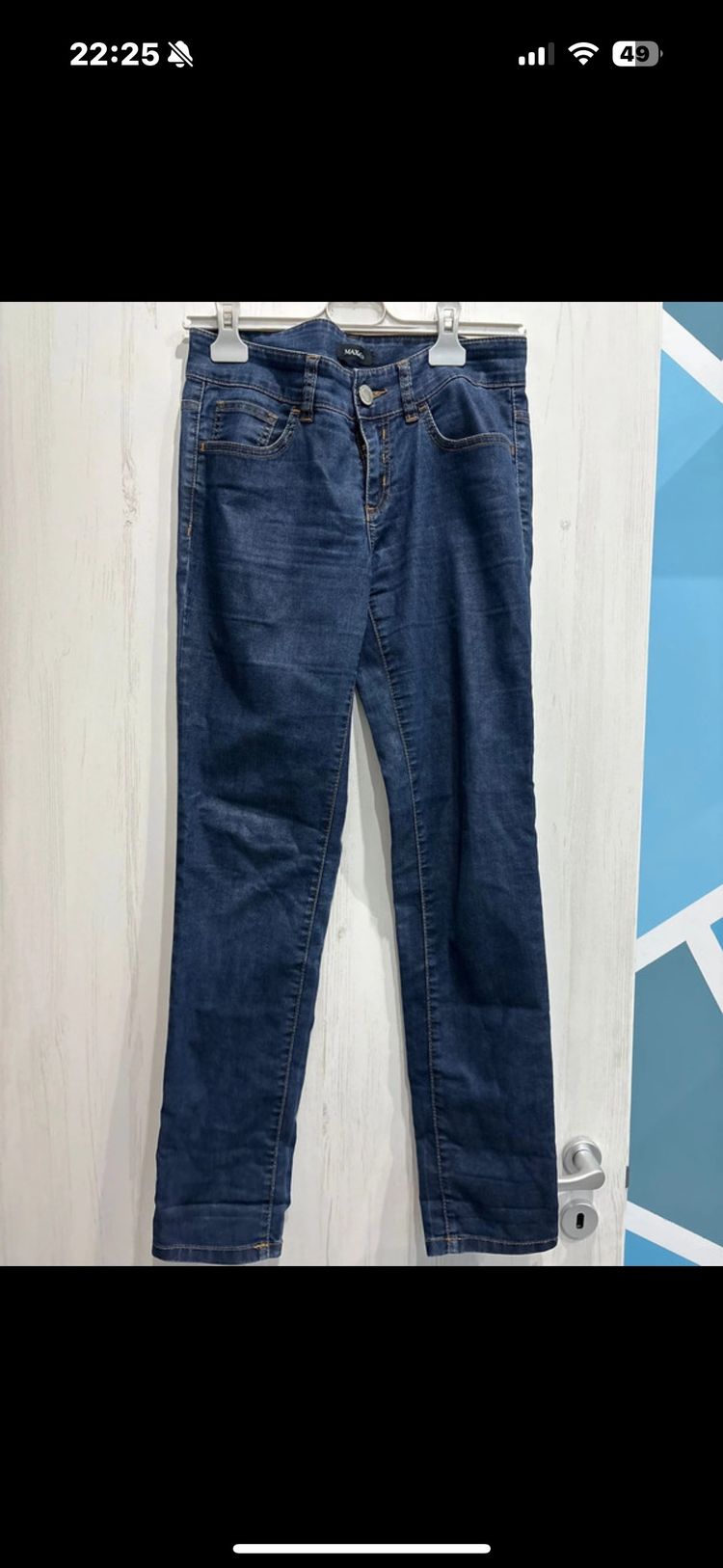 MAX&Co blue denim jeans imagen 2