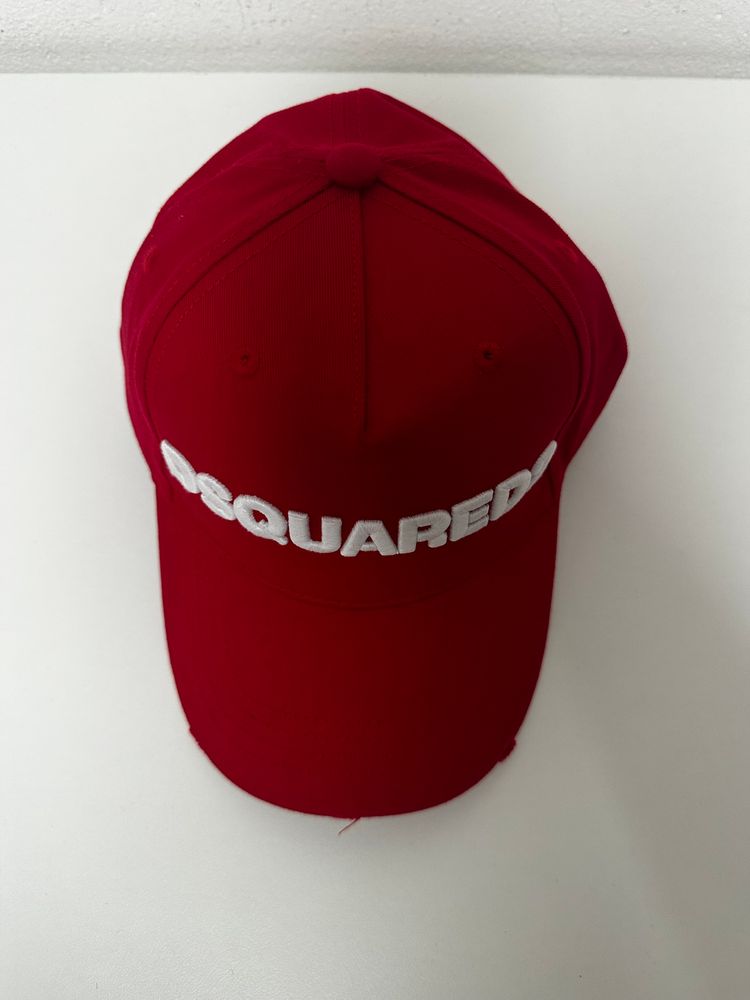 Dsquared2 Red Logo Baseball Cap 2