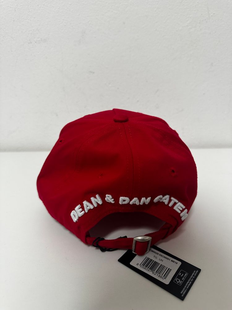 Dsquared2 Red Logo Baseball Cap 3
