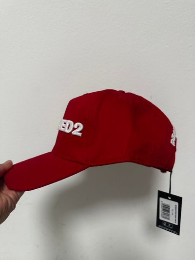 Dsquared2 Red Logo Baseball Cap 6