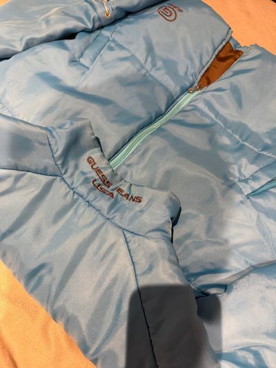 Guess Jeans Blue Puffer Jacket