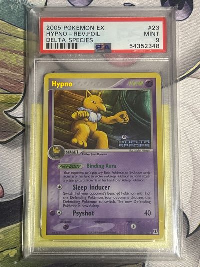 PSA 9 2005 Pokemon Ex Hypno Rev. Foil Delta Species Card