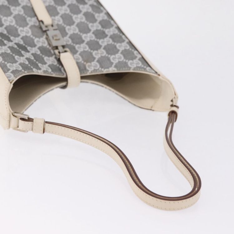GUCCI GG Canvas Jackie Shoulder Bag Gray Silver 001 3876 Auth 210994V - Jerrillo image 8