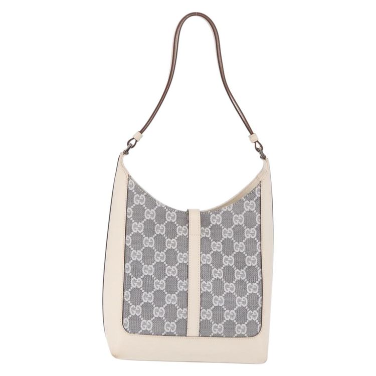 GUCCI GG Canvas Jackie Shoulder Bag Gray Silver 001 3876 Auth 210994V - Jerrillo image 3