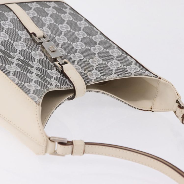 GUCCI GG Canvas Jackie Shoulder Bag Gray Silver 001 3876 Auth 210994V - Jerrillo image 7