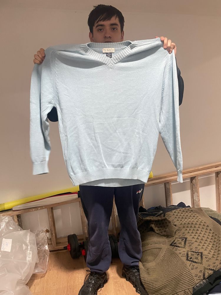 Other Light Blue V-Neck Sweater product image