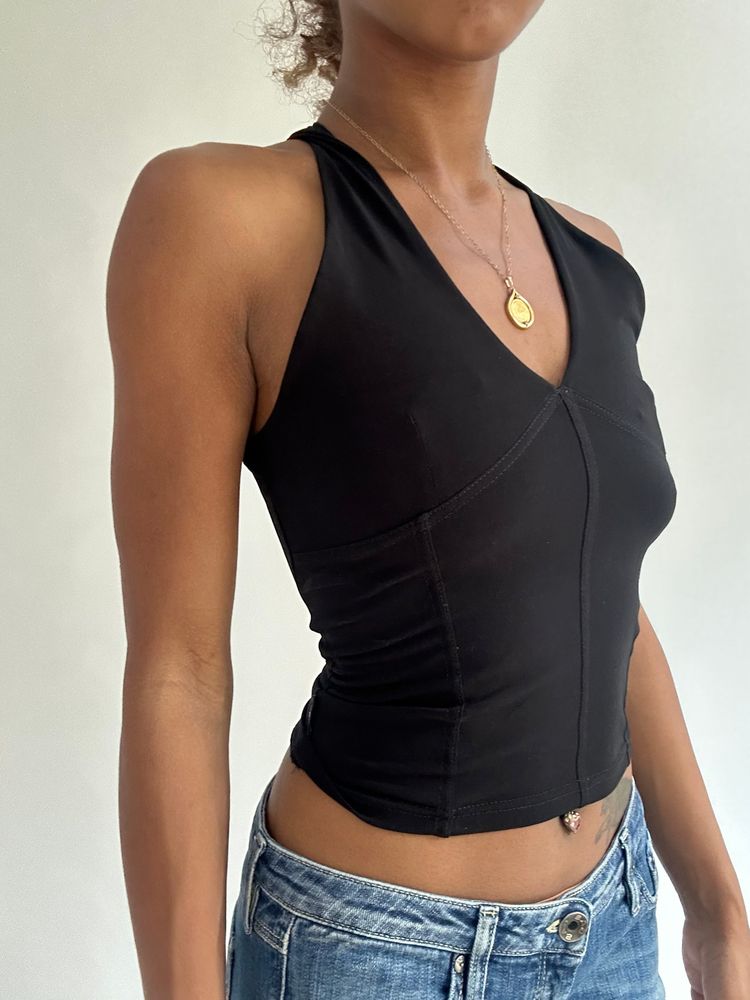 BEST PICKS | small black halterneck top image 4