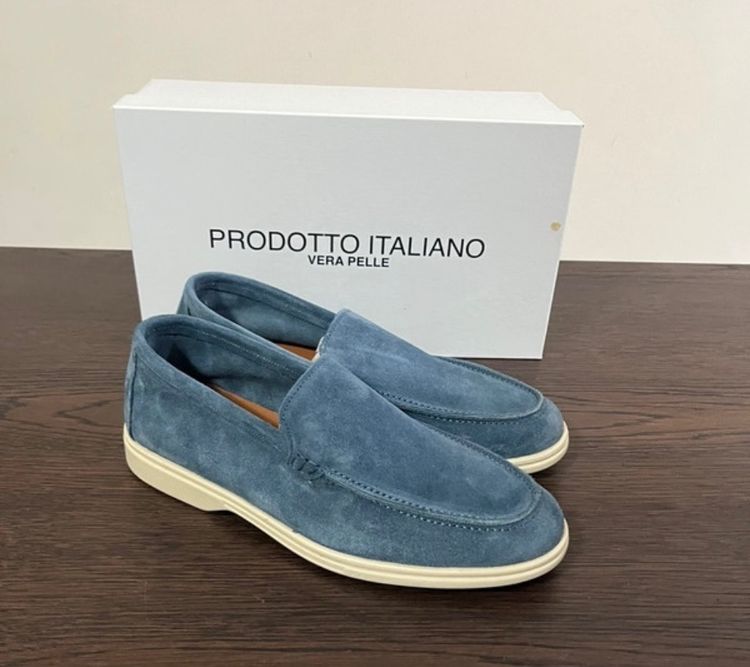 Mocassini in camoscio jeans 43