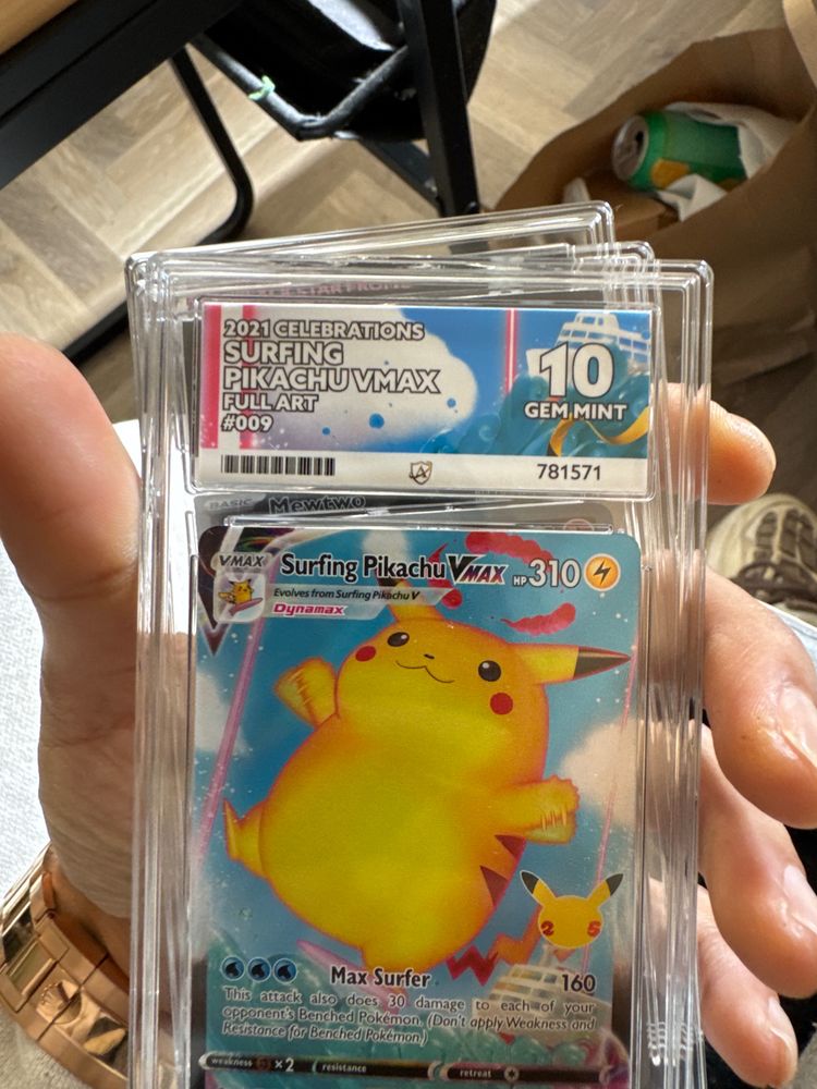 Surfing Pikachu Vmax Full Art Card