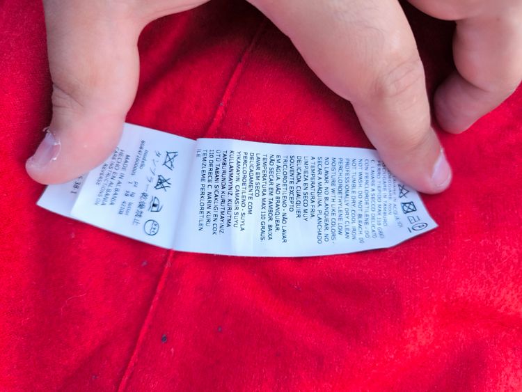 Intrend Red Wool Coat image 6