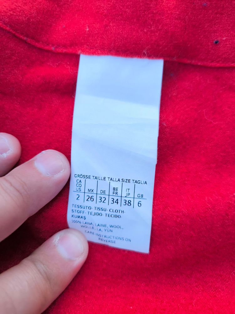 Intrend Red Wool Coat image 5