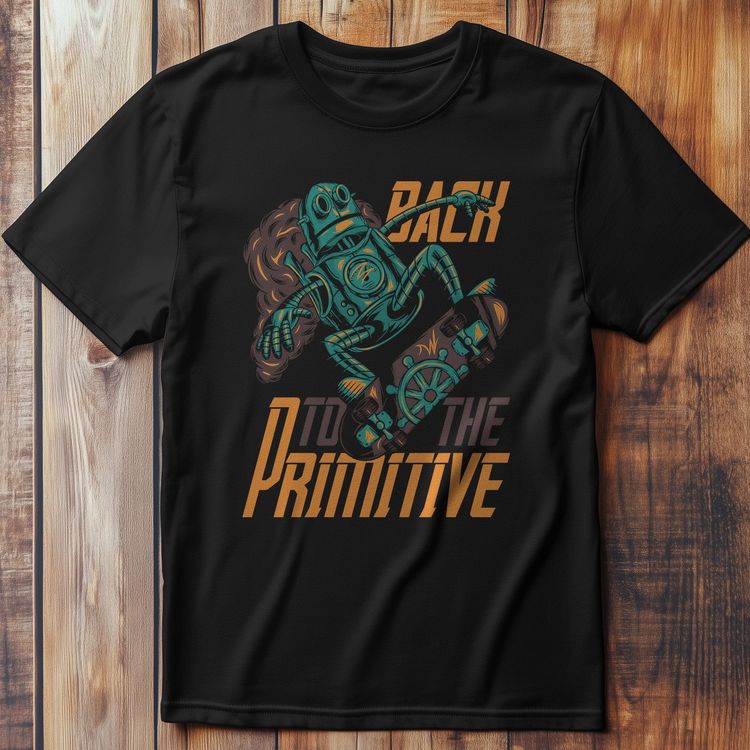 Robot_4 Skateboarder T-Shirt image 1